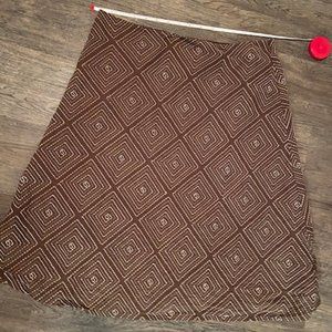 Brown A-Line Skirt